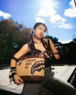 SPRAYGROUND MONEY BAG TOTE T8315 22" x 7" x 13.5" - Image 2
