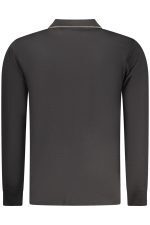 COVERI MOVING MEN'S LONG-SLEEVE POLO SHIRT BLACK - Image 2