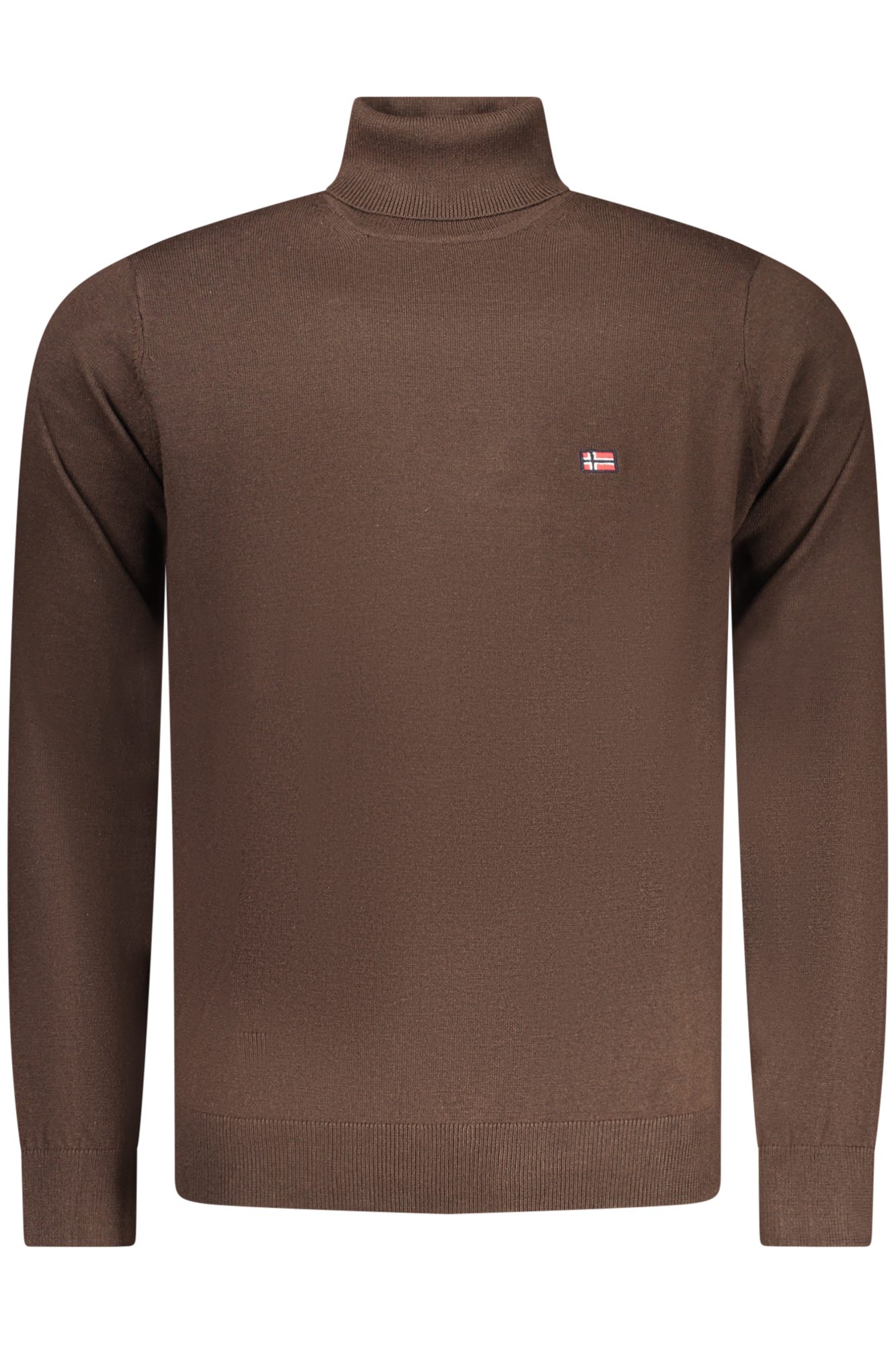 norway1963magliauomomarrone_1 NORWAY 1963 MEN'S BROWN JERSEY - Image 1