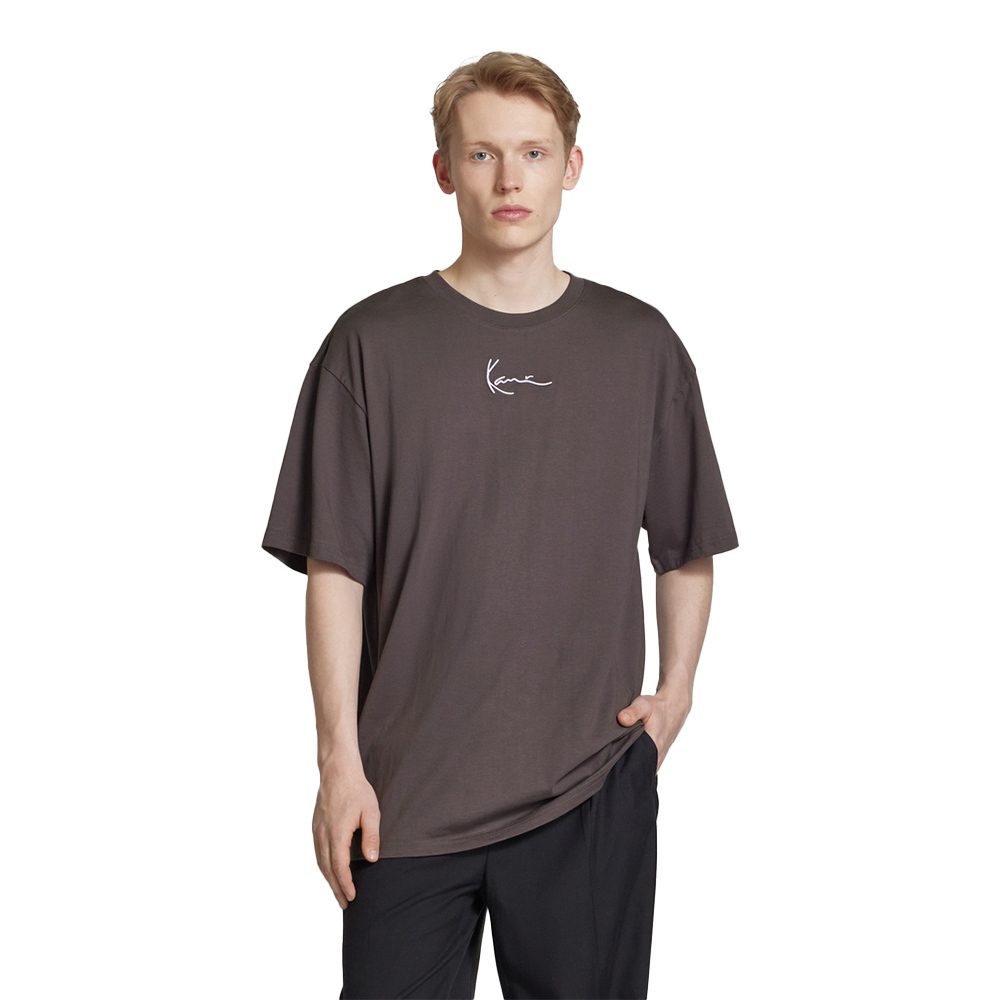 KARL KANI SMALL SIGNATURE ESSENTIAL TEE BROWN KM-TE011-022-15IND - Image 4