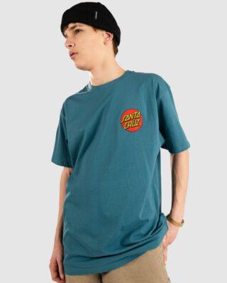 Santa Cruz Classic Dot Chest T-Shirt Teal SCA-TEE-13383