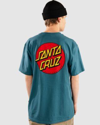Santa Cruz Classic Dot Chest T-Shirt Teal SCA-TEE-13383 - SANTA CRUZ