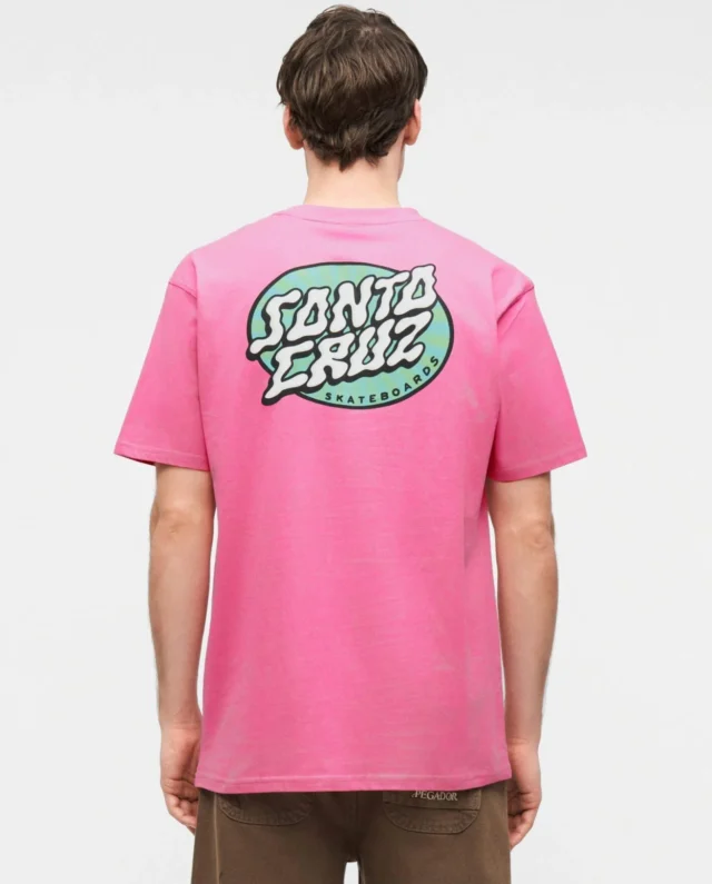 Santa Cruz Vertigo Dot T-Shirt Electric Pink SCA-TEE-13335 - SANTA CRUZ