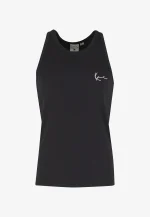 KARL KANI SIGNATURE RIB TANK TOP BLACK KM261-001-2 - Image 4