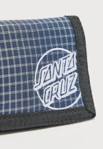 SANTA CRUZ OPUS DOT WALLET NAVY CHECK SCA-MNY-157 12 x 9 cm - Image 2