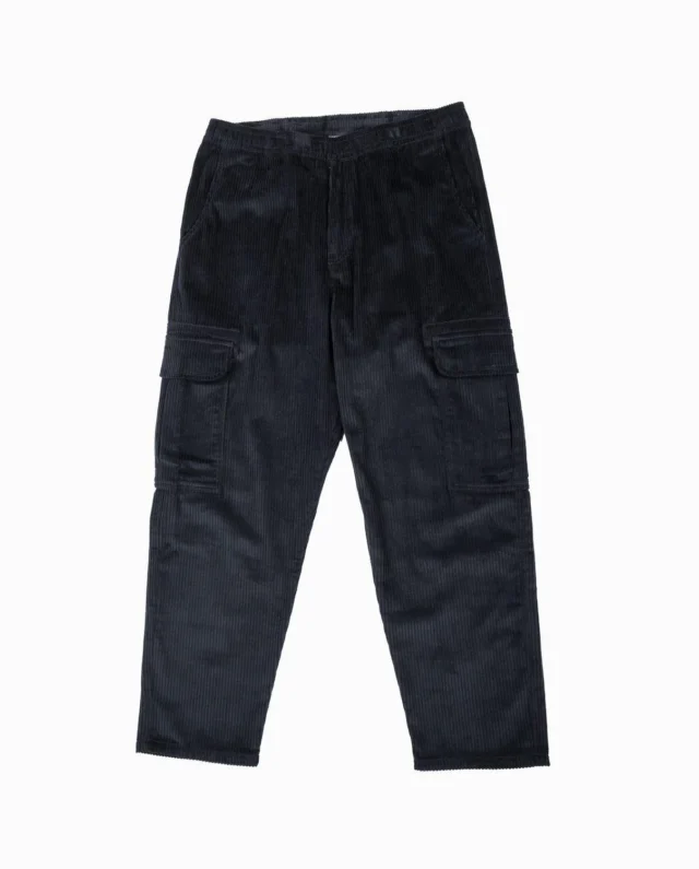 Bee Unusual Buggy Cargo Corduroy Pants Black AB-256020 - BEEUNUSUAL