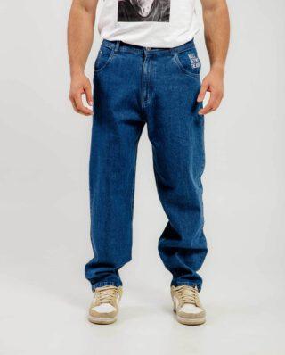 Bee Unusual Relaxed Jeans Washed Dark Blue AB-257020 - BEEUNUSUAL