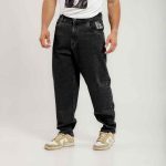 Bee Unusual Relaxed Jeans Washed Black AB-257022 - Image 2