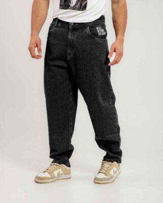 Bee Unusual Relaxed Jeans Washed Black AB-257022 - BEEUNUSUAL