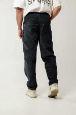 Bee Unusual Relaxed Corduroy Pants Black AB-257025 - Image 3