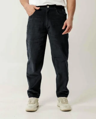Bee Unusual Relaxed Corduroy Pants Black AB-257025 - BEEUNUSUAL
