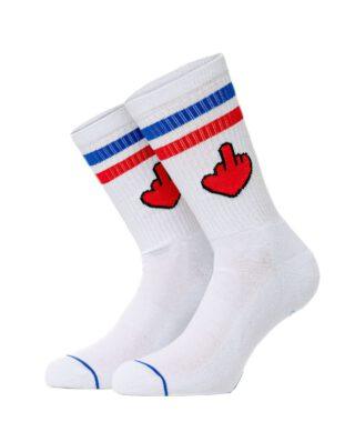 Bee Unusual “I Love To Hate You” Socks White AS-22001