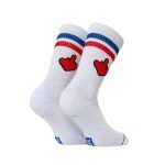 Bee Unusual “I Love To Hate You” Socks White AS-22001 - Image 2
