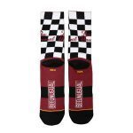 BEE UNUSUAL “QUEEN BEE” CHESS SOCKS B&W - Image 3