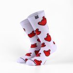Bee Unusual “I Love To Hate You” White Socks AS-252905