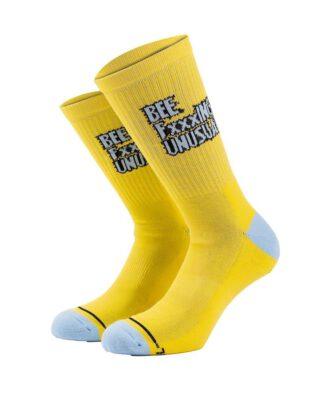 Bee Unusual ” FxxxING Unusual ” Yellow Socks AS-252917