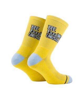 Bee Unusual ” FxxxING Unusual ” Yellow Socks AS-252917 - BEEUNUSUAL