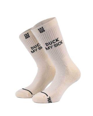 Bee Unusual ” Duck my Sick premium ” Off White Socks AS-252933