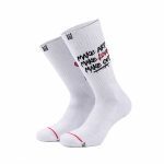 Bee Unusual “Make Love” Socks White AS-260712 - Image 2