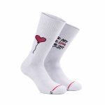 Bee Unusual “Make Love” Socks White AS-260712