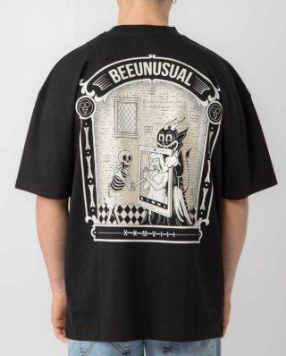 Bee Unusual ” Vanity ” Oversized T-shirt Black AT-253348 - BEEUNUSUAL