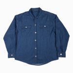 Bee Unusual Denim Overshirt Washed Dark Blue AT-257737 - Image 5
