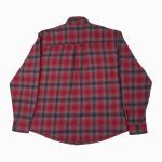 Bee Unusual Flannel Overshirt Red/Black Plaid AT-257739 - Image 3