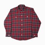 Bee Unusual Flannel Overshirt Red/Black Plaid AT-257739