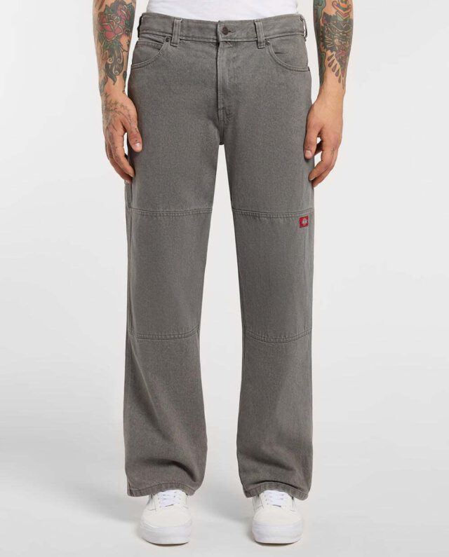 DICKIES DOUBLE KNEE LOOSE STR JEANS GREY WASH DK0A88H4L221 - DICKIES