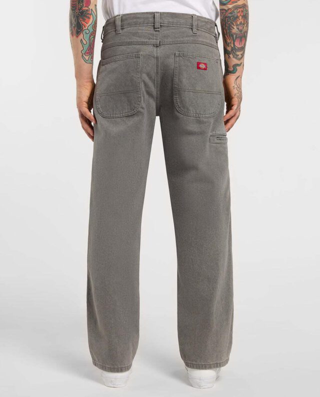 DICKIES DOUBLE KNEE LOOSE STR JEANS GREY WASH DK0A88H4L221 - DICKIES