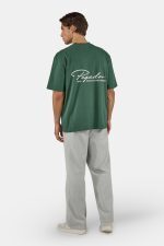 PEGADOR PIKE OVERSIZED TEE WASHED SOLID GREEN WARM WHITE PGDR-6131-665/539 - Image 4