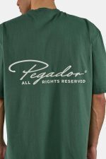 PEGADOR PIKE OVERSIZED TEE WASHED SOLID GREEN WARM WHITE PGDR-6131-665/539 - Image 6