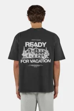 PEGADOR BOVEC OVERSIZED TEE VINTAGE BLACK PGDR-6820-065 - Image 2
