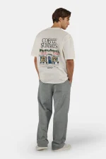 PEGADOR STEGE OVERSIZED TEE WHITE BLACK PGDR-6858-551 - Image 4