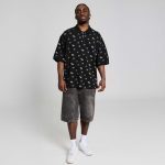 GRIMEY CHIEF WATCHER ALL OVER PRINT POLO SHIRT BLACK GAPLS784-BLK - Image 4
