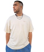 KARL KANI SIGNATURE WASHED OVERSIZED T-SHIRT WHITE KM261-016-2