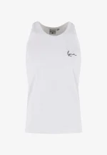 KARL KANI SIGNATURE RIB TANK TOP WHITE KM261-001-1 - Image 4