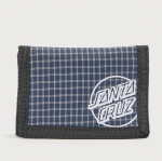 SANTA CRUZ OPUS DOT WALLET NAVY CHECK SCA-MNY-157 12 x 9 cm