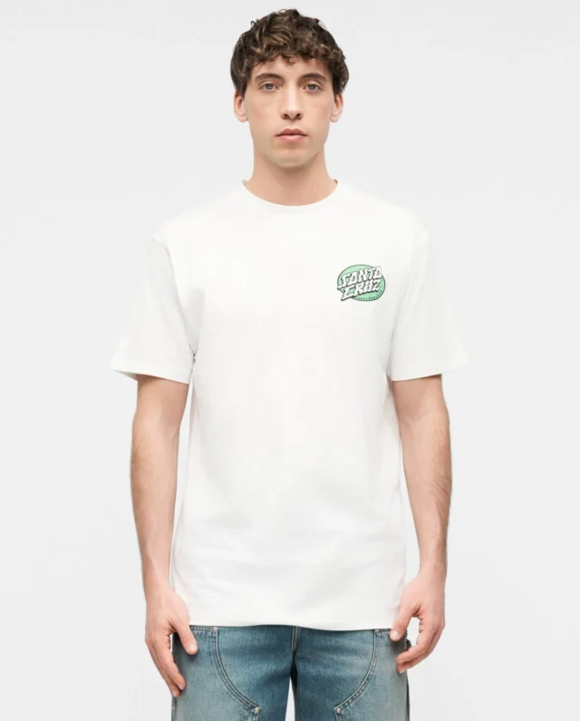 Santa Cruz Vertigo Dot T-Shirt White SCA-TEE-13341