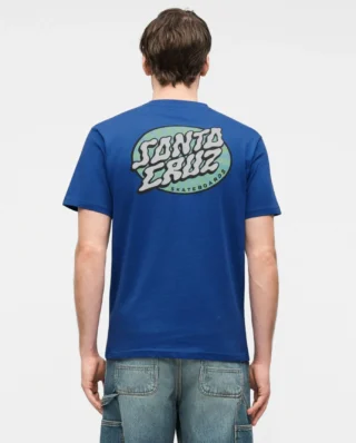 Santa Cruz Vertigo Dot T-Shirt Rich Navy SCA-TEE-13329 - SANTA CRUZ
