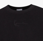 KARL KANI SIGNATURE WAFFLE T-SHIRT BLACK KM261-019-1 - Image 2