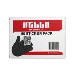 Mr. Serious Hello my name is Sticker - 50 pack 11.5 x 8.5 x 1.5 cm