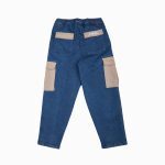 Bee Unusual Buggy Cargo Jeans Washed Dark Blue AB-256022 - Image 6
