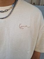 KARL KANI SIGNATURE WASHED OVERSIZED T-SHIRT WHITE KM261-016-2 - Image 3