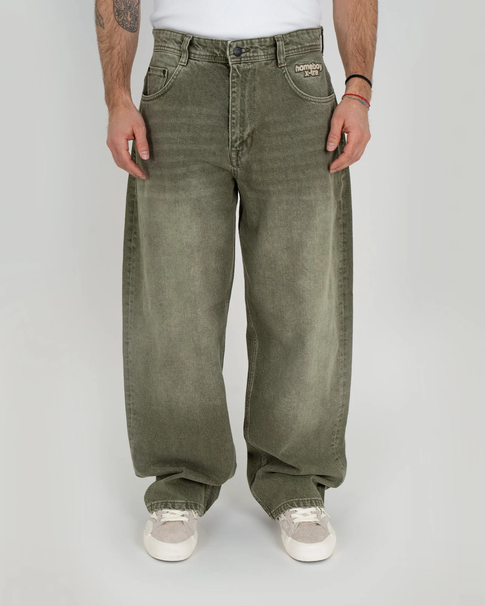 X-TRA MONSTER DYE DENIM WASHED GREEN 01PA1088 - HOMEBOY
