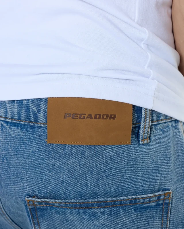 PEGADOR BOSTIC JEANS SHORTS WASHED BLUE PGDR-5000-012 - PEGADOR