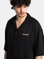 Pegador Logo Shortsleeve Shirt Black / Warm White PGDR-3246-001/539 - Image 2