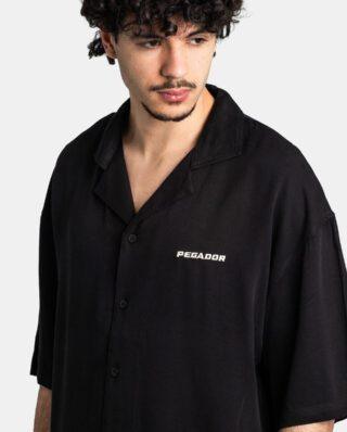 Pegador Logo Shortsleeve Shirt Black / Warm White PGDR-3246-001/539 - PEGADOR