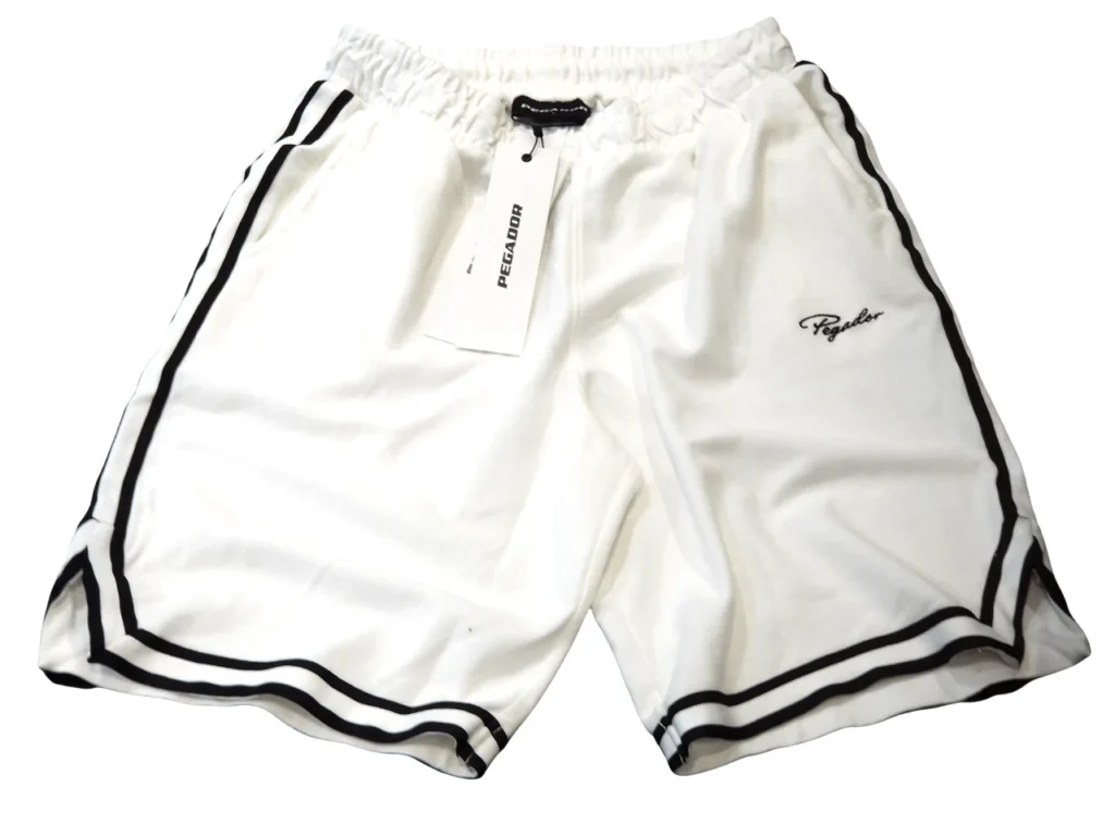 PEGADOR SIGNAR PIQUE BASKETBALL SHORTS WARM WHITE PGDR-6846-539
