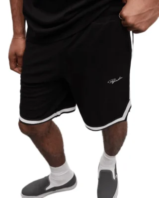 PEGADOR SIGNAR PIQUE BASKETBALL SHORTS BLACK PGDR-6846-001
